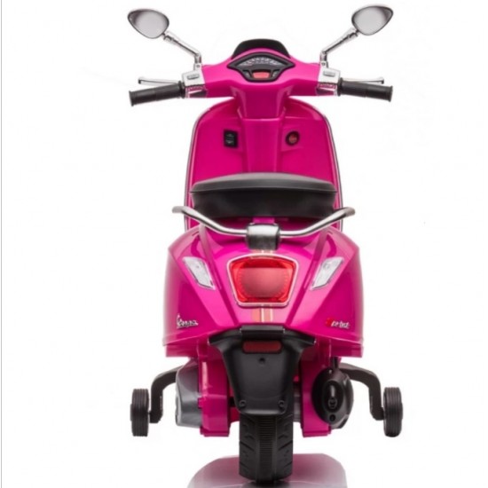 Ηλεκτροκίνητη Παιδική Μηχανή Licensed Vespa Piaggio 12V σε ΡΟΖ